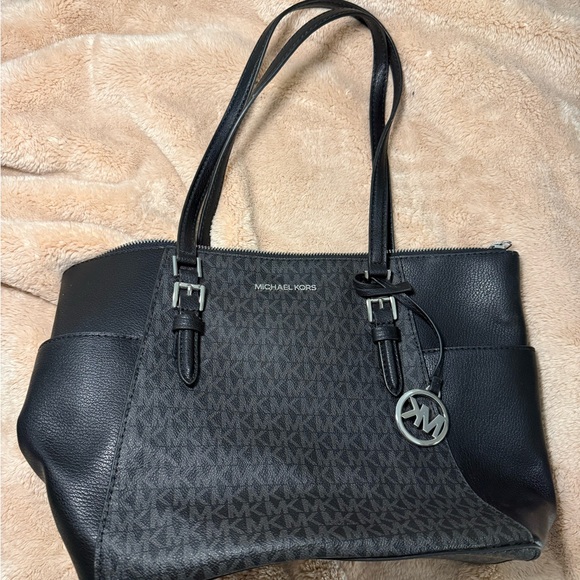 Michael Kors Handbags - Michael Kors Black and Dark Gray Tote
